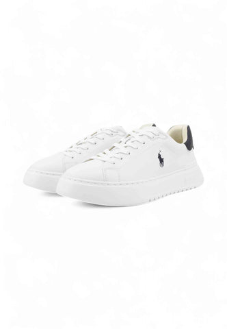POLO RALPH LAUREN Sneakers Uomo Bianco Blu 809974097001-AI26