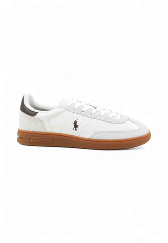 POLO RALPH LAUREN Sneakers Bianco Marrone 809973701008-AI26