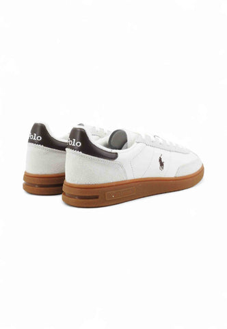 POLO RALPH LAUREN Sneakers Bianco Marrone 809973701008-AI26