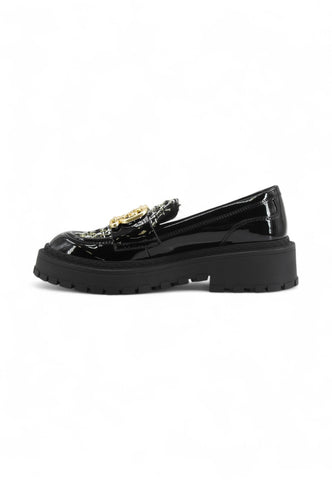 LIU JO Mocassini Donna Nero Bianco Oro SF5057EX32722222-AI26
