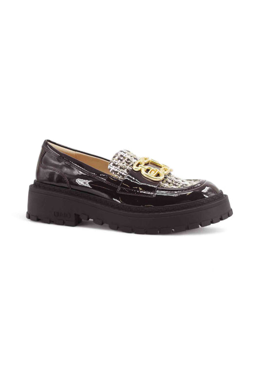 LIU JO Mocassini Donna Bordeaux Bianco Oro SF5057EX327S1228-AI26