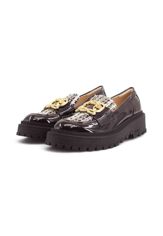 LIU JO Mocassini Donna Bordeaux Bianco Oro SF5057EX327S1228-AI26