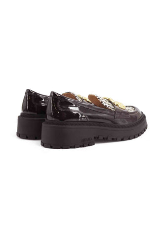 LIU JO Mocassini Donna Bordeaux Bianco Oro SF5057EX327S1228-AI26