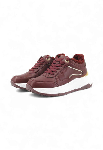 GUESS Sneakers Donna Bordeaux Oro FLFRREELE12-AI26-WINE