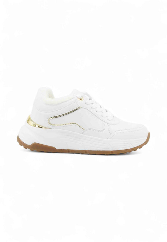 GUESS Sneakers Donna Bianco Oro FLFRREELE12-AI26-WHIPL