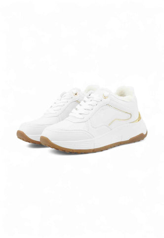 GUESS Sneakers Donna Bianco Oro FLFRREELE12-AI26-WHIPL