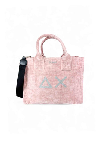SUN68 Borsa A Mano Donna Rosa Argento Glitter X45203-AI26-04