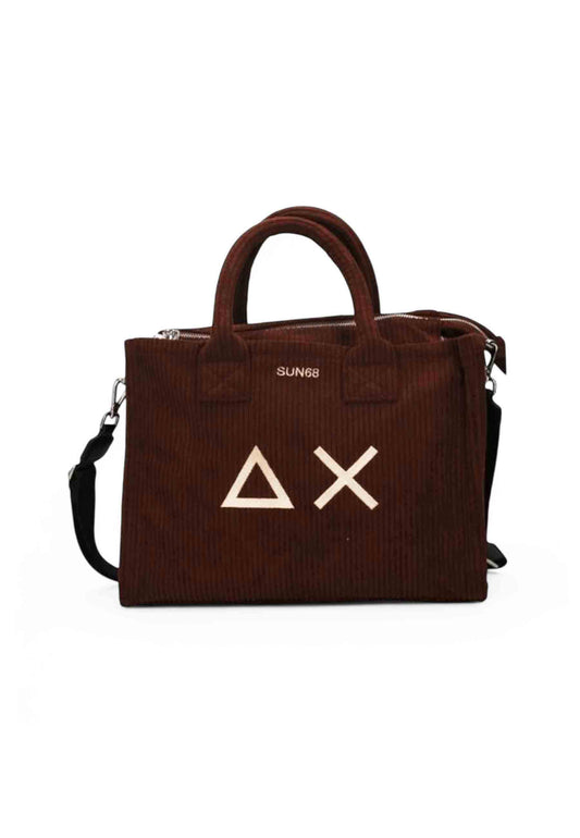 SUN68 Borsa A Mano Donna Marrone Beige X45209-AI26-08