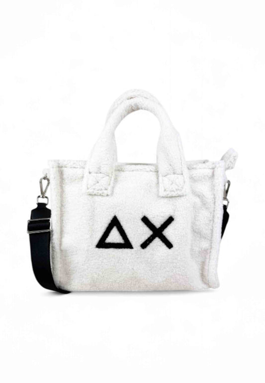 SUN68 Borsa A Mano Donna Bianco Nero X45224-AI26-31