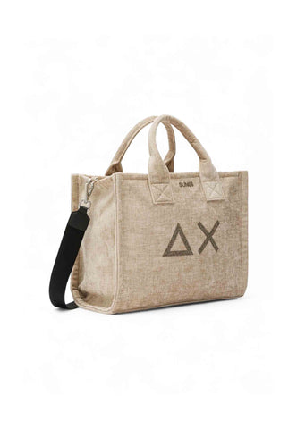 SUN68 Borsa A Mano Donna Beige Oro Glitter X45203-AI26-16