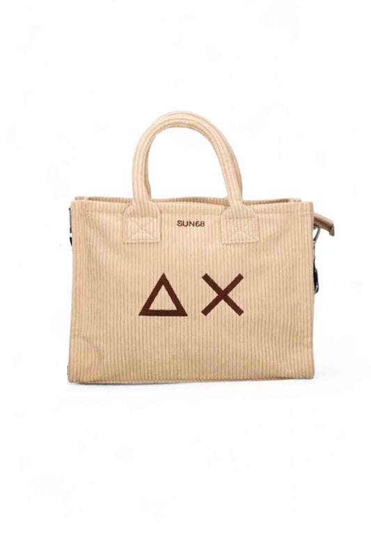 SUN68 Borsa A Mano Donna Beige Marrone X45209-AI26-16