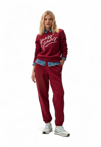 GUESS Pantaloni Tuta Donna Bordeaux W4YB33KC811-AI26-G5M3
