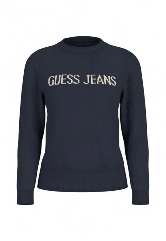 GUESS Maglione Donna Blu Bianco W4BR10Z3HM1-AI26-A71W