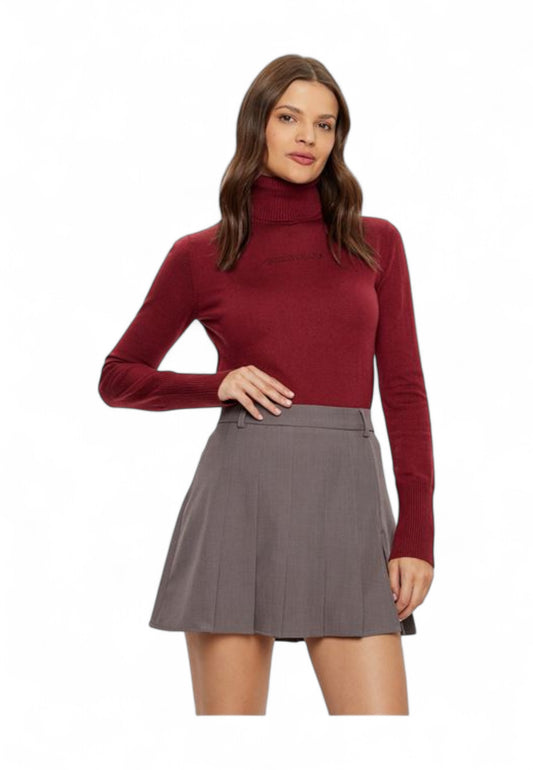 GUESS Maglione Dolcevita Donna Bordeaux W4BR15Z3HO2-AI26-G5M3