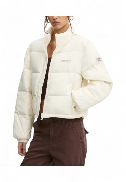 GUESS Giacca Bomber Donna Bianco W4BL20WGII2-AI26-G053