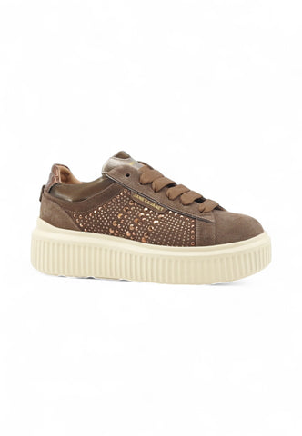 JANET Sneakers Donna Marrone Strass J-401-AI26-K7