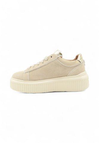 JANET Sneakers Donna Beige Oro Strass J-401-AI26-K6