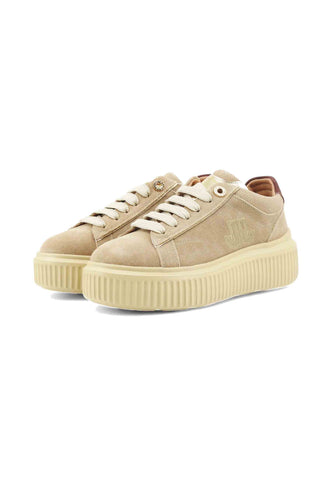 JANET Sneakers Donna Beige Bordeaux J-402.-AI26-K35