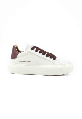 ALEXANDER SMITH Sneakers Donna Bianco Bordeaux ASBCSOW-3561-WDX-AI26