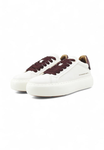 ALEXANDER SMITH Sneakers Donna Bianco Bordeaux ASBCSOW-3561-WDX-AI26