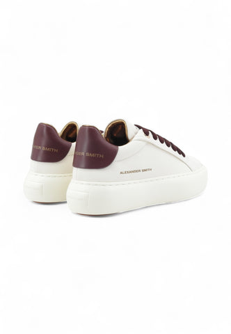 ALEXANDER SMITH Sneakers Donna Bianco Bordeaux ASBCSOW-3561-WDX-AI26