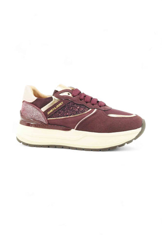 JANET Sneakers Donna Bordeaux Rosa J-410-AI26-K6