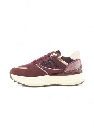 JANET Sneakers Donna Bordeaux Rosa J-410-AI26-K6