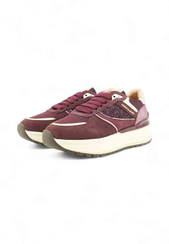 JANET Sneakers Donna Bordeaux Rosa J-410-AI26-K6