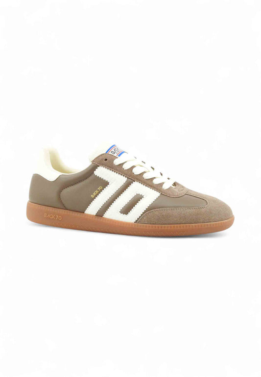 BACK70 Sneakers Uomo Marrone Bianco 108006-000049-AI26