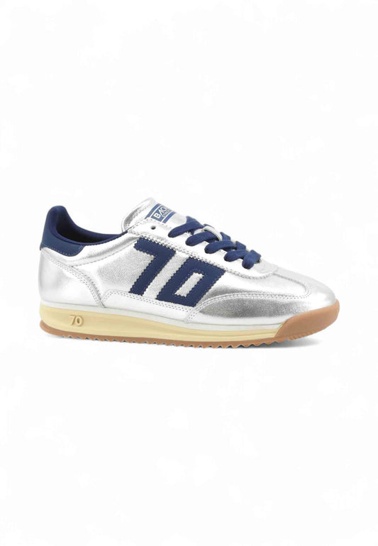 BACK70 Sneakers Donna Argento Blu 108009-000050-AI26