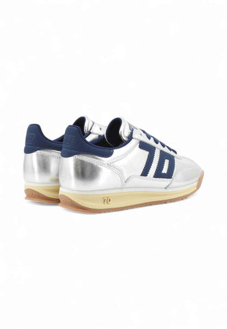 BACK70 Sneakers Donna Argento Blu 108009-000050-AI26