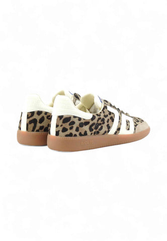 BACK70 Sneakers Donna Animalier Beige Bianco 108005-000070-AI26
