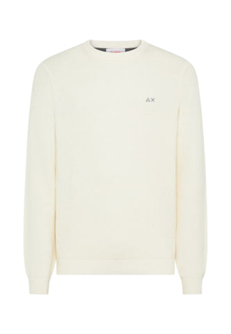 SUN68 Maglione Uomo Bianco K45126-AI26-31