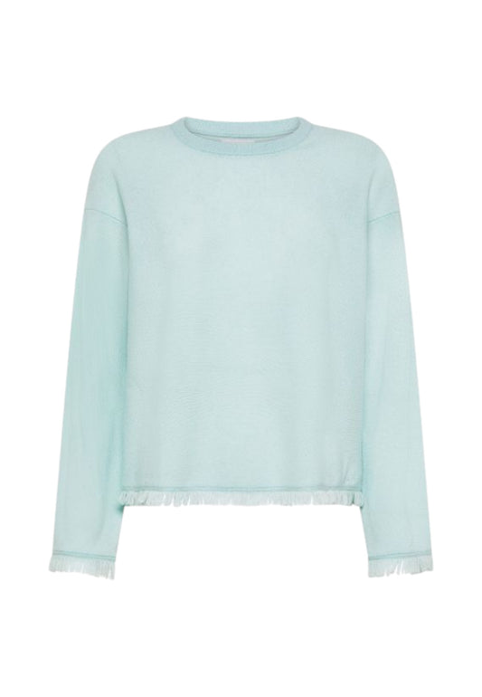 SUN68 Maglione Sfrangiato Donna Azzurro K45235-AI26-94