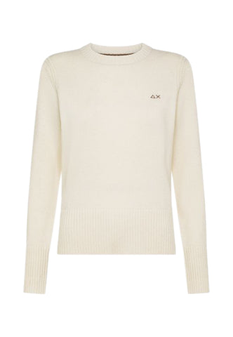 SUN68 Maglione Donna Bianco K45209-AI26-31