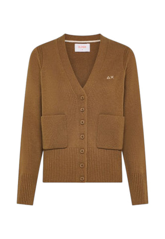 SUN68 Maglione Cardigan Donna Marrone K45211-AI26-17