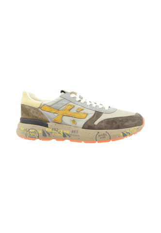 PREMIATA Sneakers Uomo Marrone Beige Giallo MICK-AI26-VAR 7866