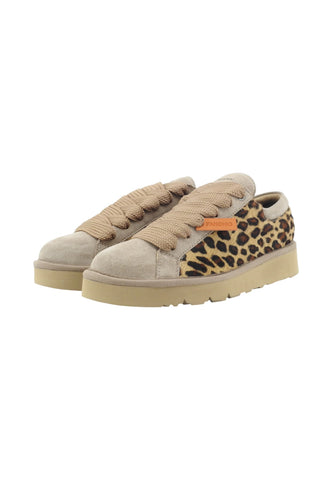 PAN CHIC Sneakers Donna Beige Animalier P007W003-0181Y005-AI26
