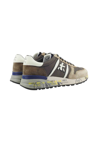 PREMIATA Sneakers Uomo Marrone Beige LANDER-AI26-VAR 7704