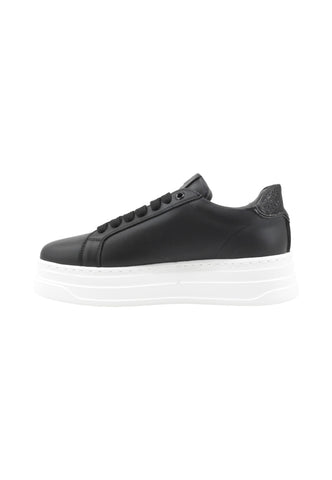 JANET Sneakers Donna Nero Glitter J-431-AI26-K7