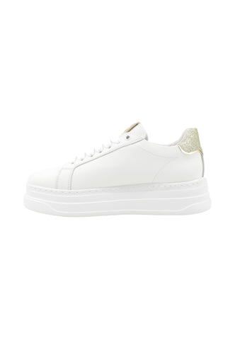 JANET Sneakers Donna Bianco Oro Glitter J-431-AI26-K35