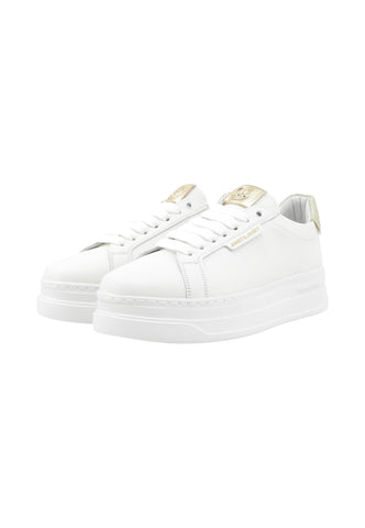 JANET Sneakers Donna Bianco Oro Glitter J-431-AI26-K35