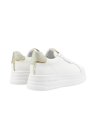 JANET Sneakers Donna Bianco Oro Glitter J-431-AI26-K35