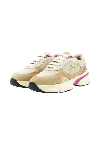 JANET Sneakers Donna Beige Viola J-441-AI26-K6