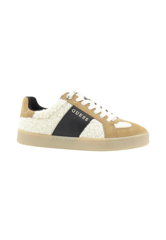 GUESS Sneakers Donna Marrone Bianco Nero FLFJR9ESU12-AI26-LUGGA