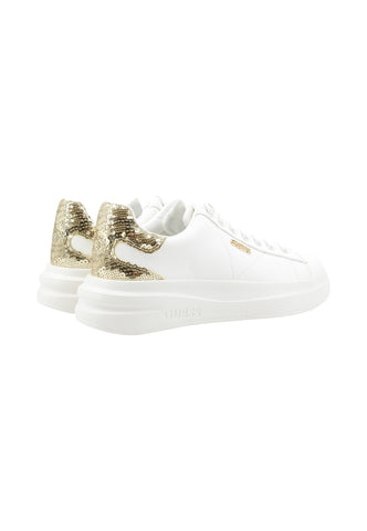 GUESS Sneakers Donna Bianco Oro Pailettes FLFE10ELE12-AI26-WHIGO