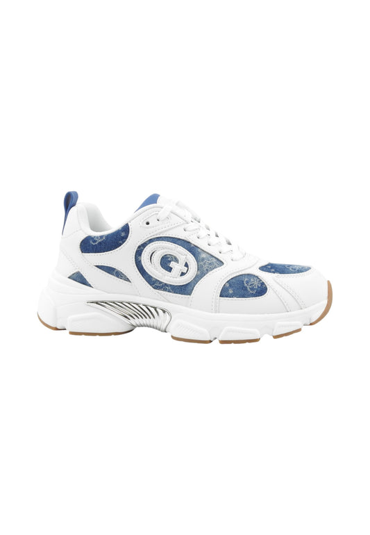 GUESS Sneakers Donna Bianco Blu Denim FLFI2BELE12-AI26-WHBLU