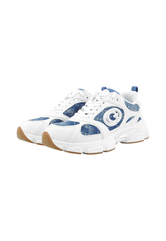 GUESS Sneakers Donna Bianco Blu Denim FLFI2BELE12-AI26-WHBLU