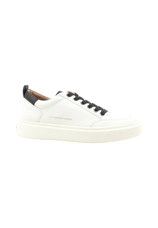 ALEXANDER SMITH Sneakers Uomo Bianco Nero ASBCBDM-3297-WBK-AI26