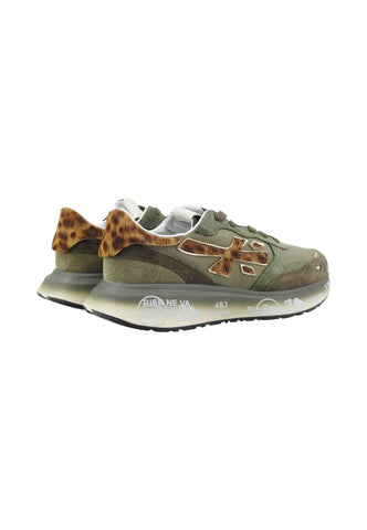 PREMIATA Sneakers Donna Verde Animalier LAURYN-AI26-VAR 7790
